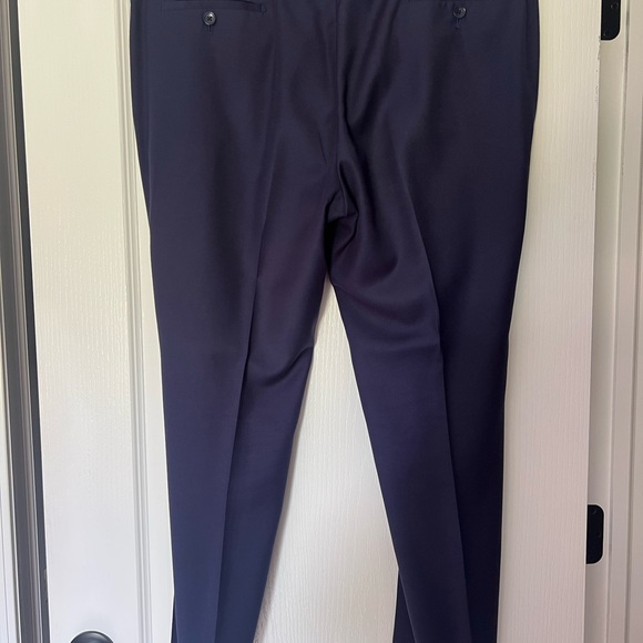 Bacharach Dark/Navy Blue Men’s Dress Pants - Picture 2 of 4